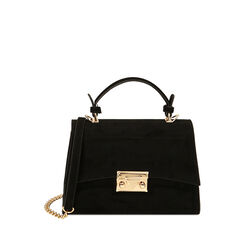 BORSA MINI BAG MICROFIBRA NERO, Primadonna, 225125079MFNEROUNI, 001a