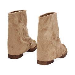 Tronchetto biker da donna taupe, Primadonna, 253039825MFTAUP036, 004 preview