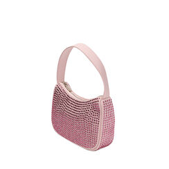 Mini-bag rosa con strass, 225124480LYROSAUNI, 002a