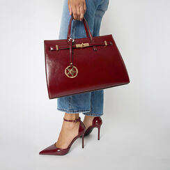 Bolso de mano burdeos con correa removible, Primadonna, 265731833EUBORDUNI, 002a