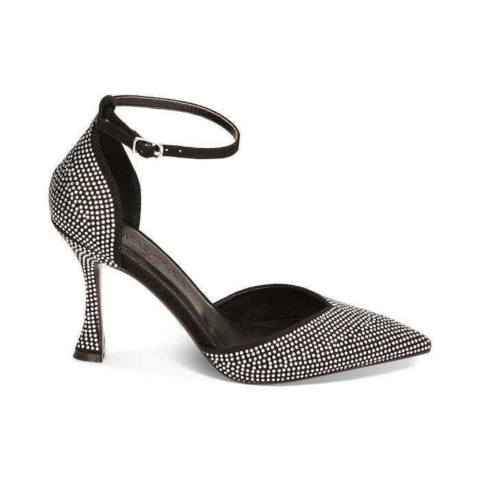 Tronchetti con tacco brillantini on sale