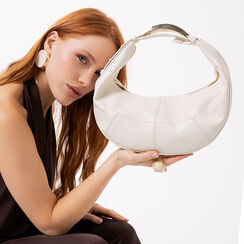 Bolso de mano crema con bandolera fija, Primadonna, 275130159EPPANNUNI, 002 preview