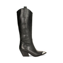 Stivali in pelle neri, Primadonna, 24L600110PENERO035, 001 preview