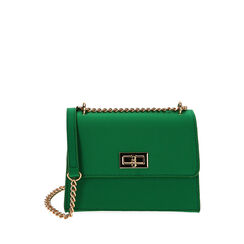 Borsa a tracolla verde in tessuto, Primadonna, 215123167LYVERDUNI, 001a