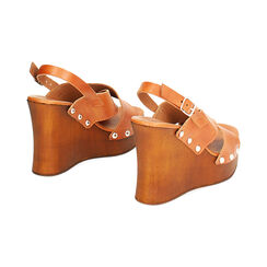 Zoccoli cognac in vacchetta, Primadonna, 234305444VACOGN036, 003 preview
