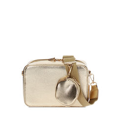 Mini bolso de mujer dorado en laminado, Primadonna, 255126313LMOROGUNI, 001a