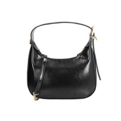 Mini bag nera in materiale lucido con tracolla removibile, Primadonna, 265125841EUNEROUNI, 001 preview