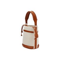 Bolso de mano mujer beige en canvas, Primadonna, 255102345CABEIGUNI, 003 preview