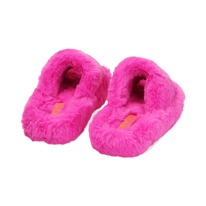 Ciabatte Donna Ciabatte Gomma Con Pelo Ciabatte Donna Fucsia