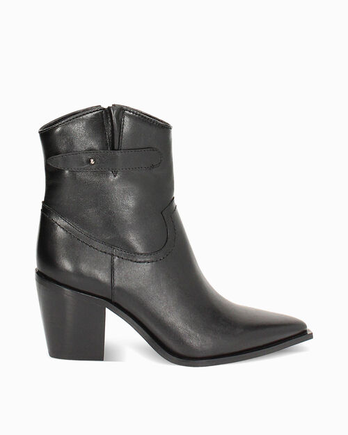 Bot&iacute;n cowboy negro tac&oacute;n 8,2 cm, BLACK