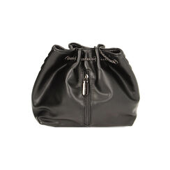 Mini-bag secchiello nera matelassé, Primadonna, 225741882EPNEROUNI, 003 preview