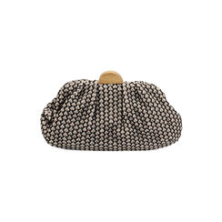 Clutch mujer negro beige en rafia, Primadonna, 255126345RFNEBEUNI, 001 preview