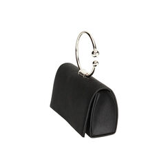 Minibag nera quadrata in raso, Primadonna, 235102425RSNEROUNI, 002 preview