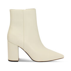 Tronchetti panna con tacco di 7,9 cm da donna, Primadonna, 262723302EPPANN035, 001 preview