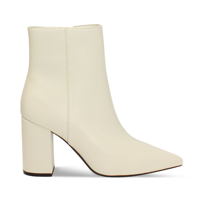 Tronchetti panna con tacco di 7,9 cm da donna, Primadonna, 262723302EPPANN035