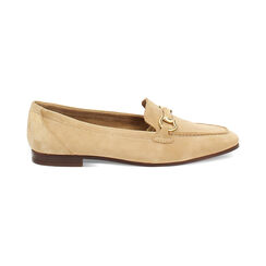 Mocassin taupe en daim, Chaussures, 257725525CMTAUP036, 001 preview