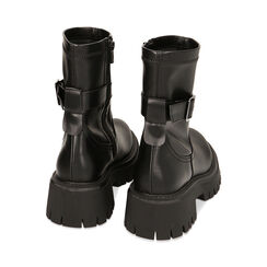 Stivaletti biker neri soft, tacco 5,5 cm, Primadonna, 220614820EPNERO035, 003 preview