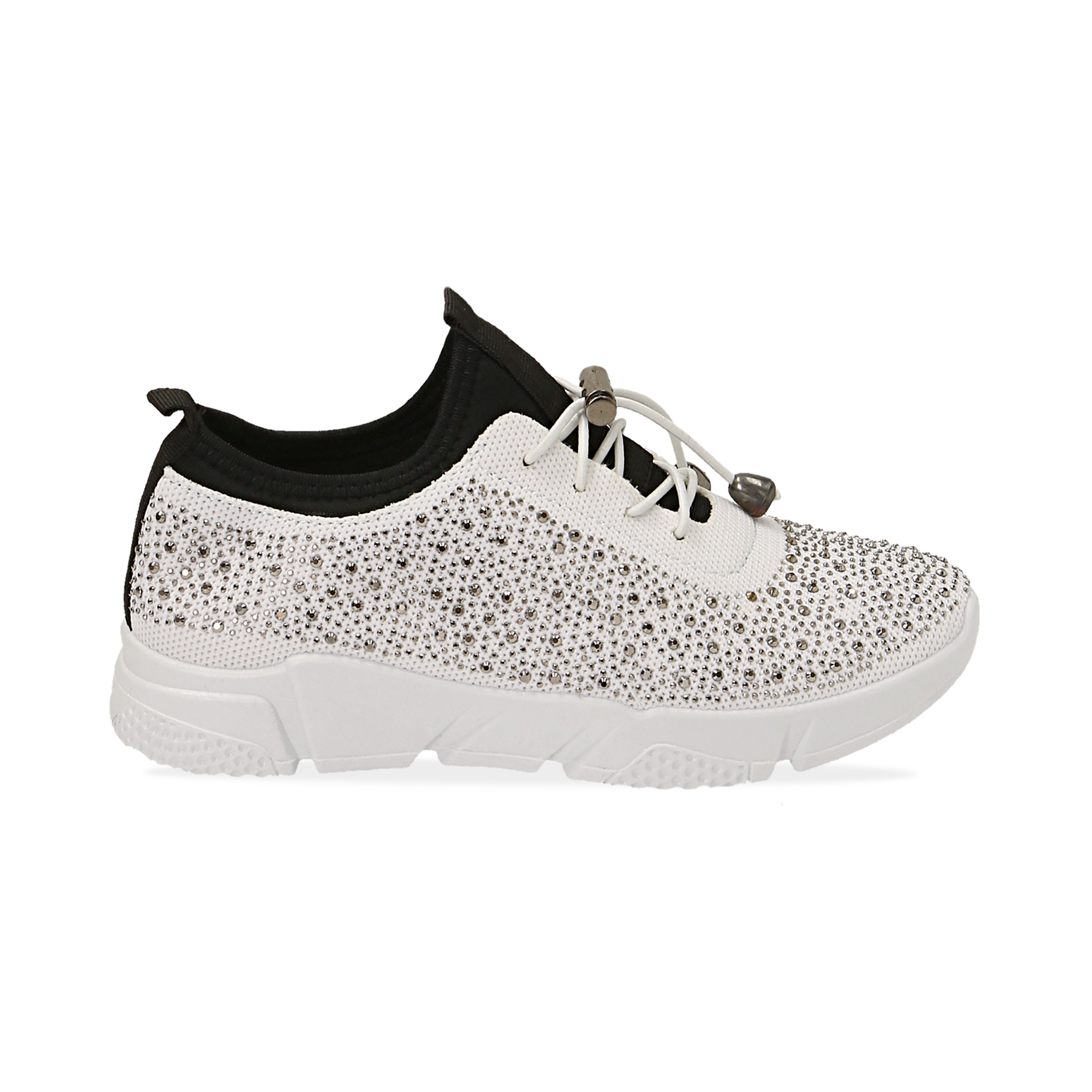 sneakers bianche con strass