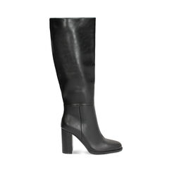 Bottes noires avec talon de 9,3 cm, Primadonna, 263319151EPNERO035, 001a