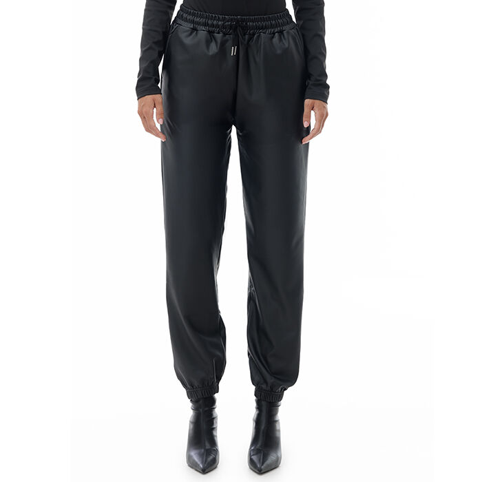 Pantalone nero in tessuto, Promozioni, 24B400271TSNEROM