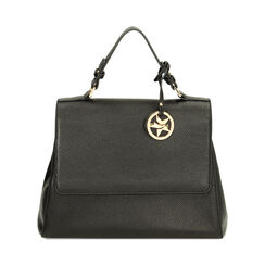 Borsa a mano in pelle nera, Primadonna, 22U309902PENEROUNI, 001 preview