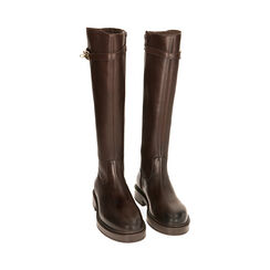 Stivali testa di moro in pelle, Primadonna, 20B813504PEMORO035, 002 preview