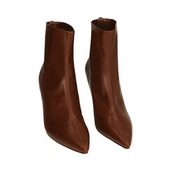 Ankle boots marroni, tacco 7,5 cm , Primadonna, 204920401EPMARR035, 002 preview