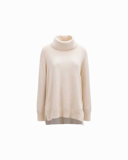 Pull cr&egrave;me col haut, CREAM