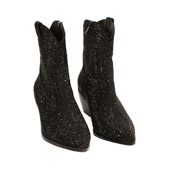 Primadonna Stivaletti Neri A Calzino Stivaletti Texani Gioiello