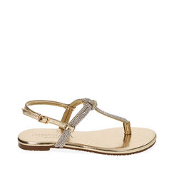 Sandali oro infradito, 214992817LMOROG037, 001a
