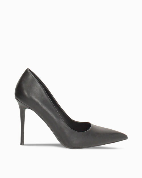 Sal&oacute;n negro de mujer con tac&oacute;n de 10 cm, BLACK