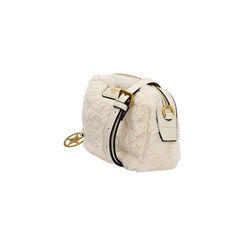 Borsa a tracolla in faux fur panna, Primadonna, 265700565FUPANNUNI, 003 preview