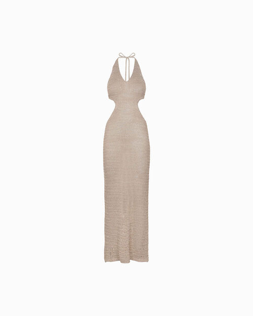 Vestito oro con dettagli scintillanti, GOLD