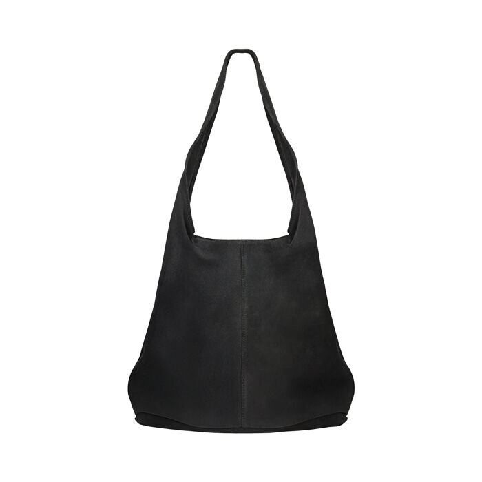 Borsa a spalla di camoscio nera, Primadonna, 260802577CMNEROUNI