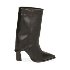 Bottines noires, talon 9,5 cm , Primadonna, 203003105EPNERO036, 001a