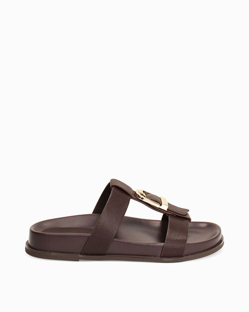 Fussbett testa di moro con stile casual, DK BROWN