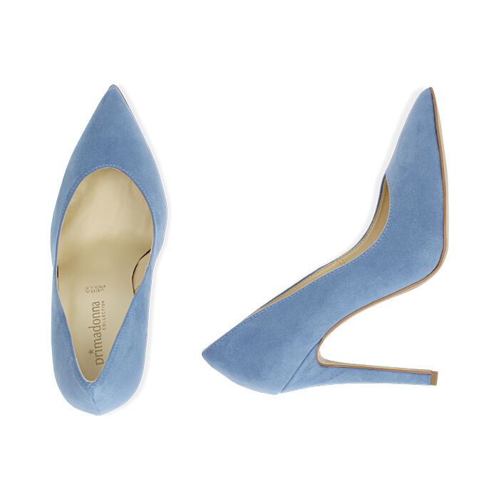 scarpe decolte azzurre