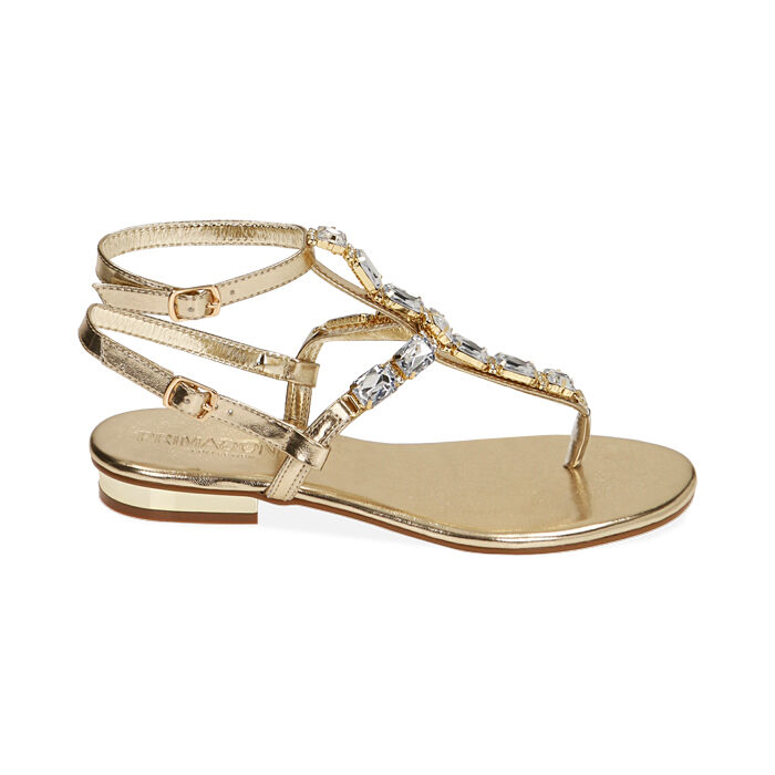 Sandali infradito oro, Primadonna, 214909931LMOROG035