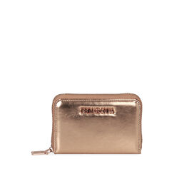 Portafogli rosa oro laminato, Primadonna, 215122516LMRAORUNI, 001a