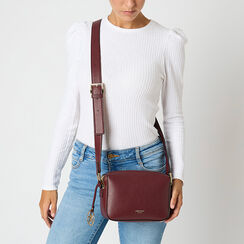 Borsa a tracolla bordeaux elegante, Primadonna, 265701578EPBORDUNI, 002a