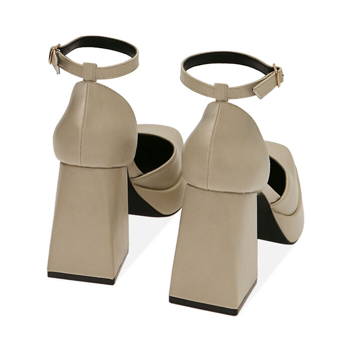 D collet donna panna con plateau tacco 9 cm Primadonna Collection