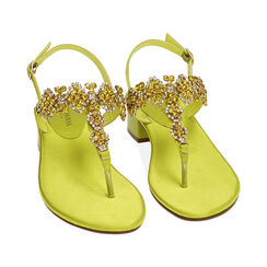 Sandali infradito cedro in raso, tacco 3,5 cm, Primadonna, 214928802RSCEDR036, 002 preview