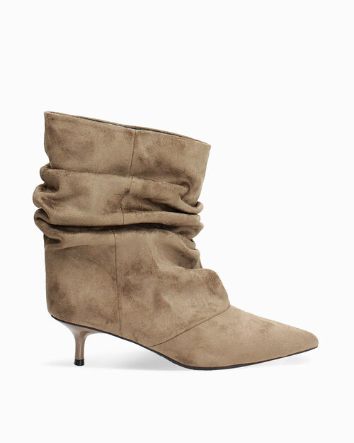 Tronchetti taupe tacco 5 cm, TAUPE