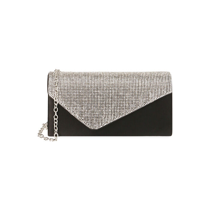 Pochette nera in eco-pelle con maxi-catena BLACK Donna | Pochette Primadonna  Collection ~ Lorenzo Guida