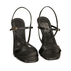 ZAPATOS SANDALIA SINTETICO NERO, Primadonna, 212110712EPNERO036, 002a