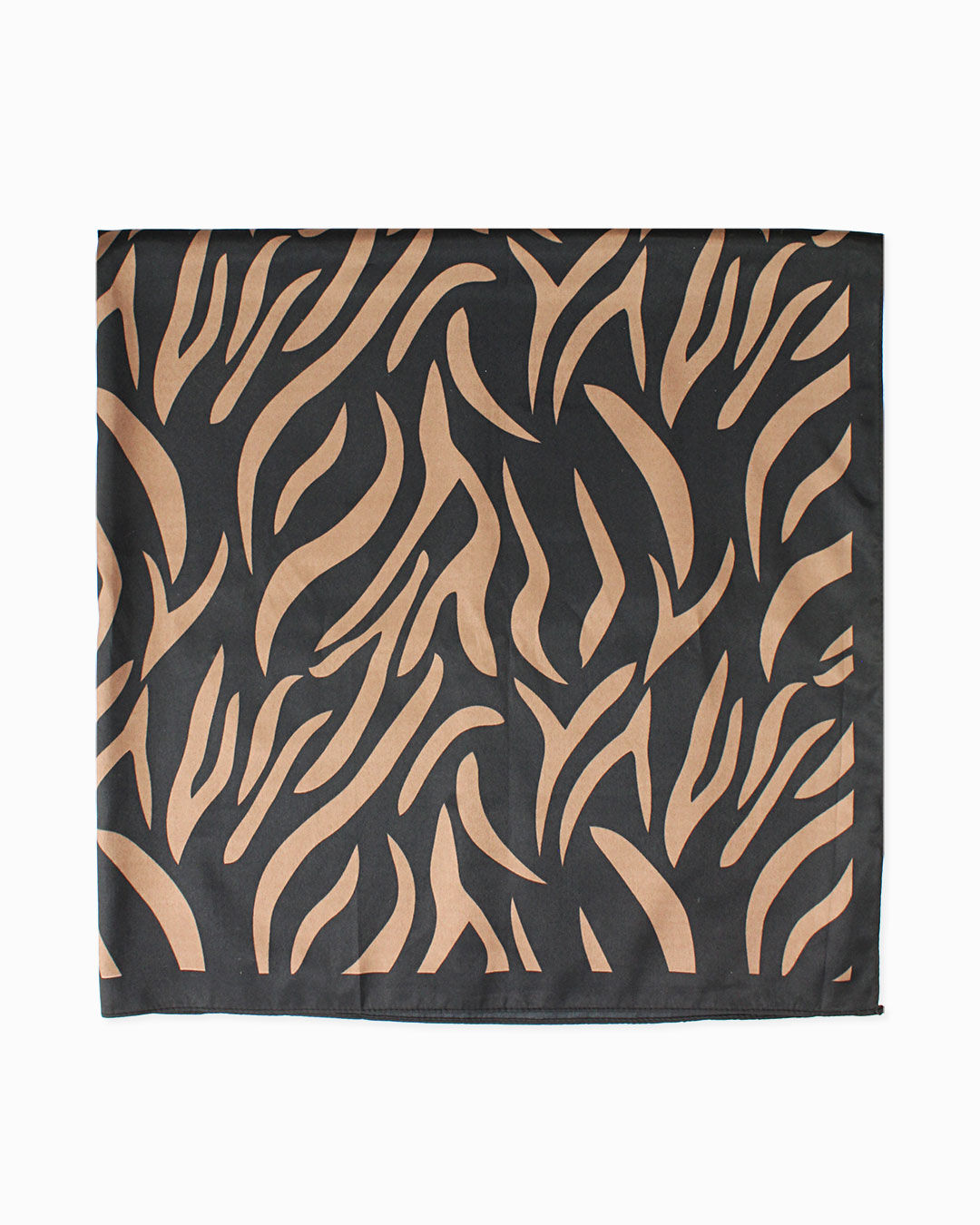 Foulard nero-marrone con design elegante