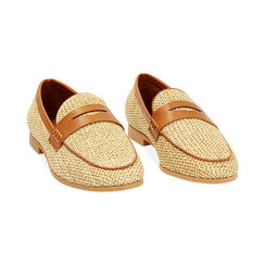 Mocassin beige en raphia, Primadonna, 254902603RFBEIG036, 003 preview