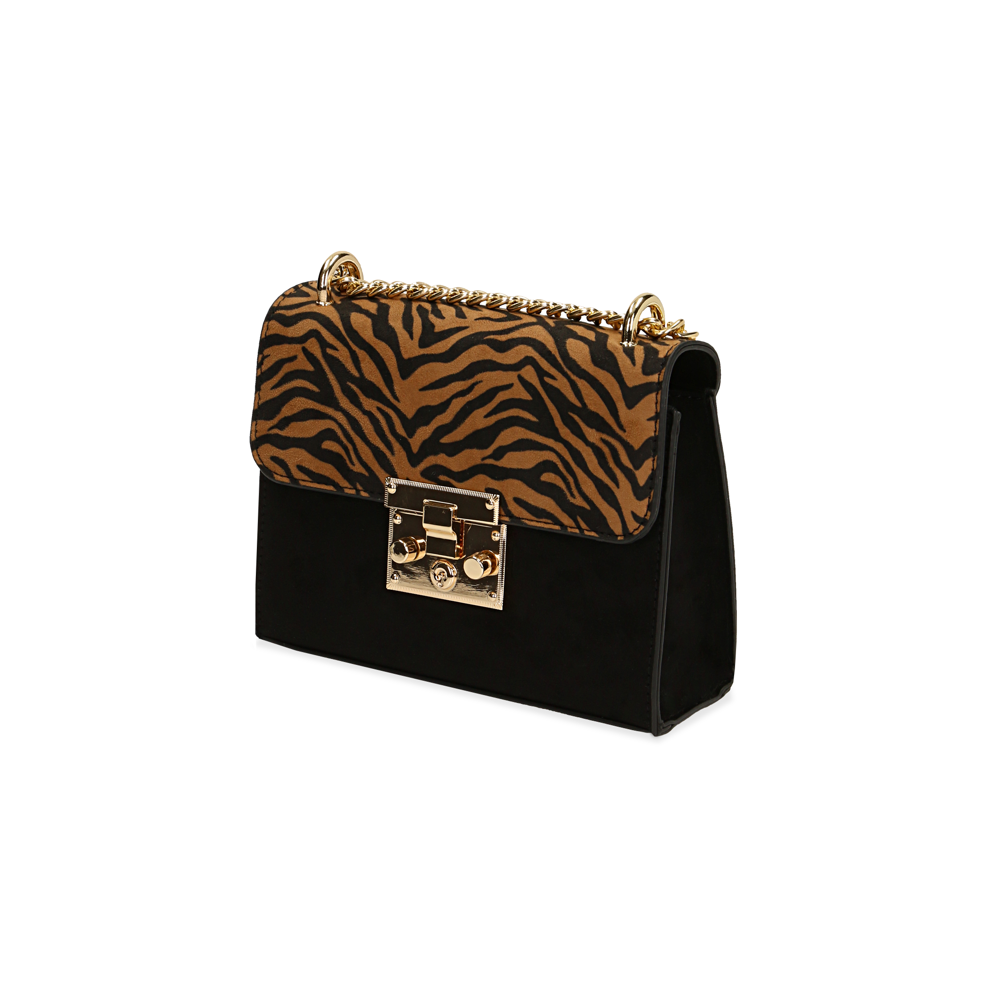 Borsa piccola zebrata in microfibra | Primadonna Collection
