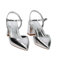 CALZATURA DECO. SLINGBACK LAMINATO ARGE, Primadonna, 232121503LMARGE036, 002a
