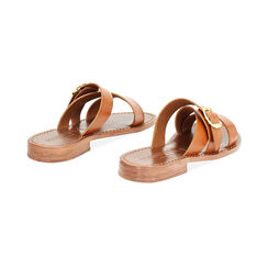 WOMEN SHOES FLAT COW LEATHER COGN, Primadonna, 23B814026VACOGN035, 003 preview